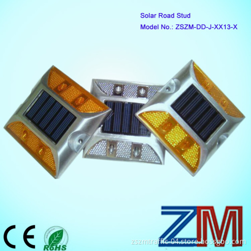 4 PCS LED Aluminium Solar Road Stud; Red/Yellow/Blue/White /Green Color Optional